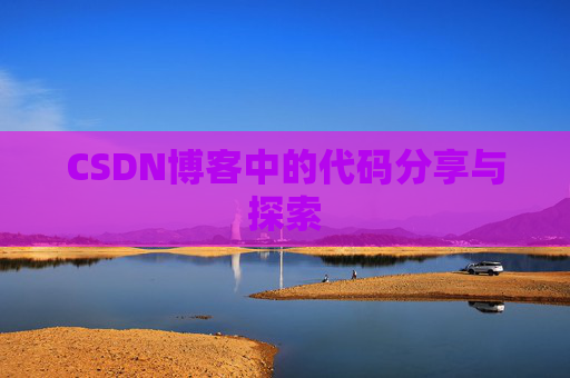CSDN博客中的代码分享与探索